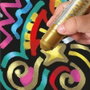 Playcolor Metallic One Témperas Sólidas en Barra, 6 Colores Metalizados Surtidos